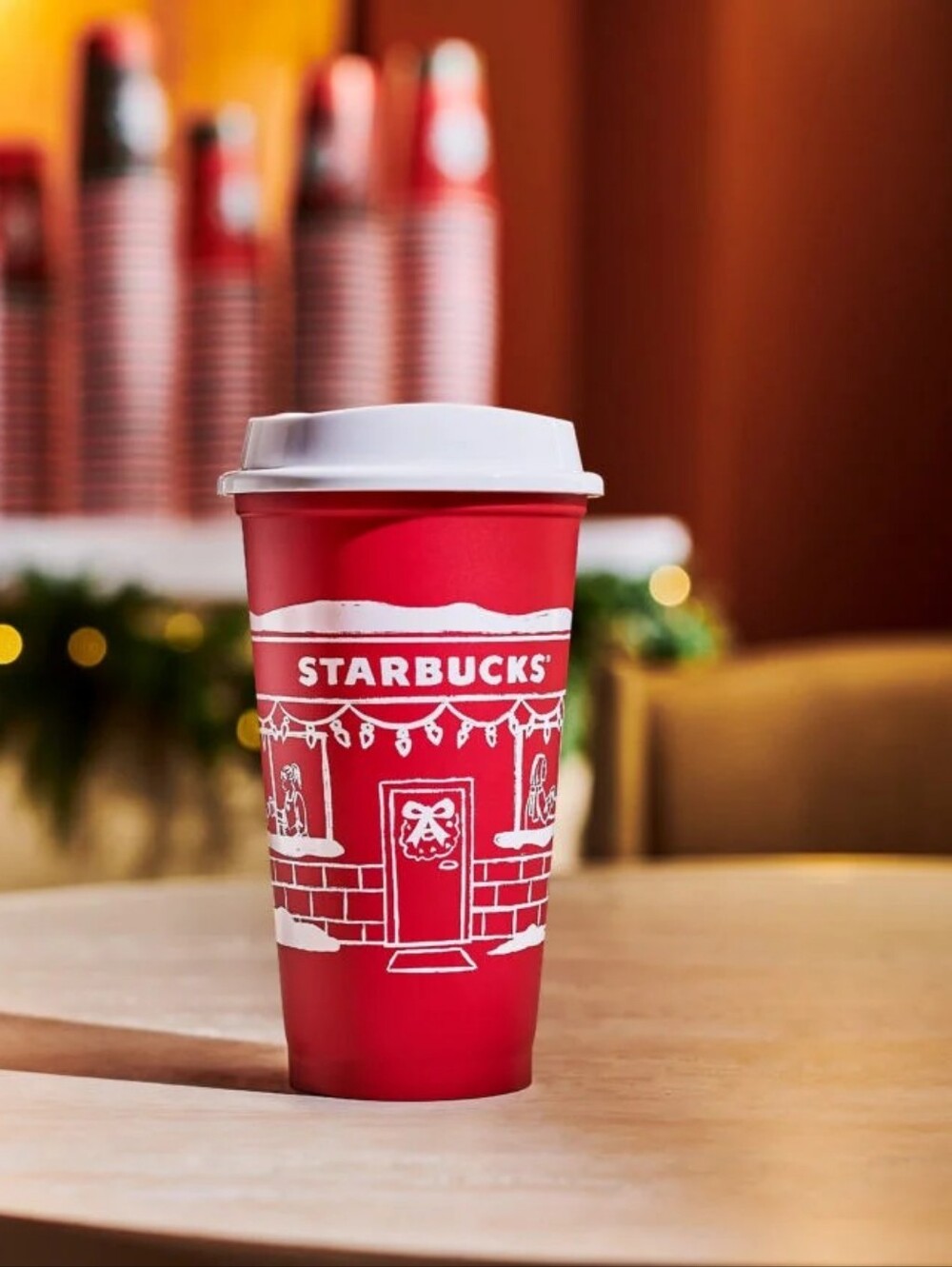 ⭐️40% Off⭐️ 2025 Limited-edition Starbucks Red Holiday Reusable 16oz Cup